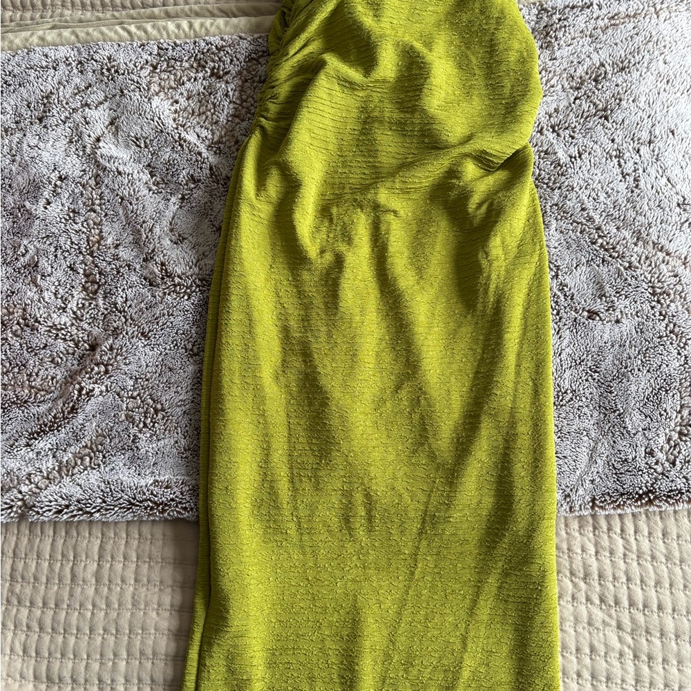 Vibrant Green Strapless Dress